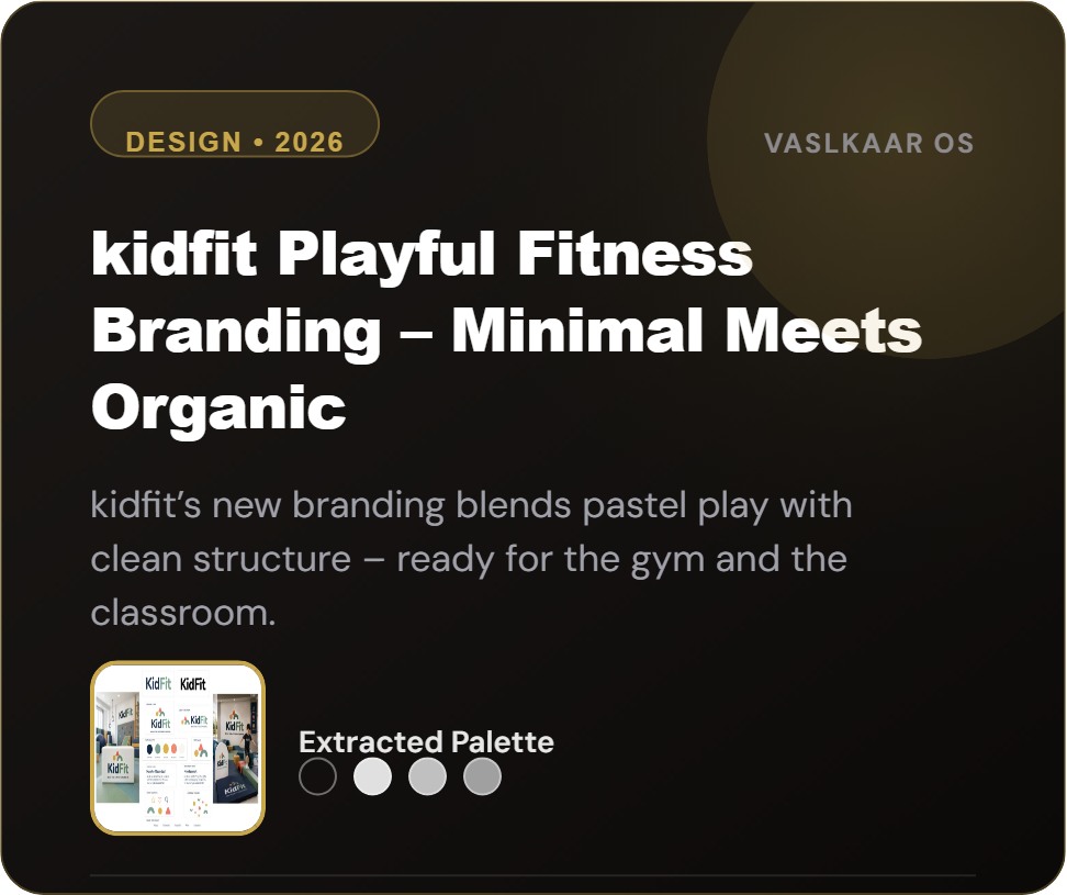KidFit — Program Manual & Brand Identity